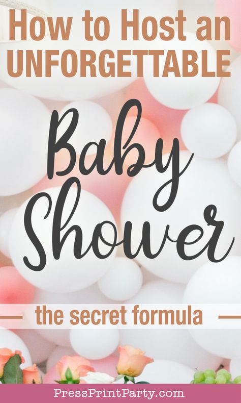 Baby Shower Party Planning, Baby Shower Checklist, Baby Shower Host, Party Checklist, Baby Shower Party Ideas, Shower Party Ideas, Simple Baby Shower, Shower Bebe, Baby Shower Activities