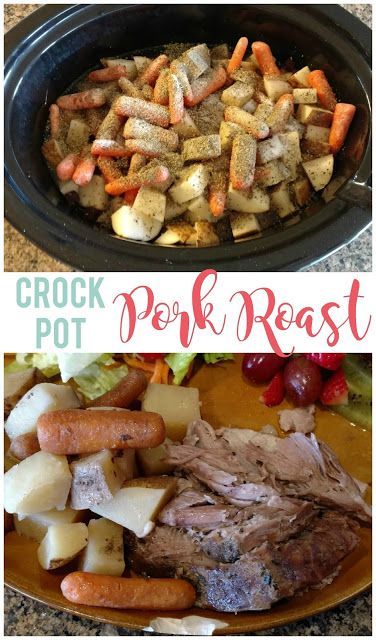 Throw this pork roast in the crock pot on low for 8 hours and you've got dinner! Easy Pork Roast Crock Pot Recipes 3 Ingredients, Pork Roast In Crock Pot Recipes, Crock Pot Pork Roast, Pork Roast Crock Pot Recipes, Crockpot Pork Roast, Slow Cooker Pork Roast, Crock Pot Pork, Pot Roast Crock Pot Recipes, Pork Roast Recipes