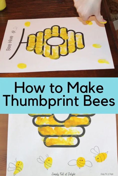 Bee Hive Activity, Bee Theme For Preschoolers, Bee Art Toddlers, Honeycomb Craft Preschool, Honeycomb Printable Free, Easy Bee Crafts For Preschoolers, Bee Toddler Craft, Bee Thumbprint Craft, Beehive Printable Free