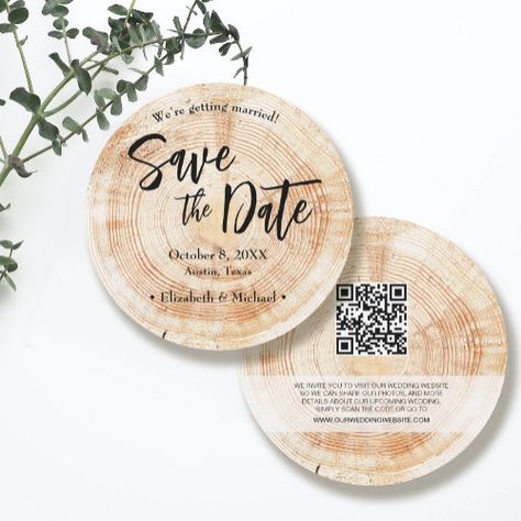 Rustic Wood Wedding Save The Date With Website Inv Invitation #zazzle #weddinginvitations #birthdayinvitations #babyshowerinvitations #zazzleinvitations #monogram #businesscards #graduation #homedecor Save The Date Wood, Rustic Wood Wedding, Rustic Wedding Save The Dates, Wedding Announcement Cards, Couple Engagement Pictures, Rustic Save The Dates, Modern Save The Dates, Save The Date Templates, Wood Wedding