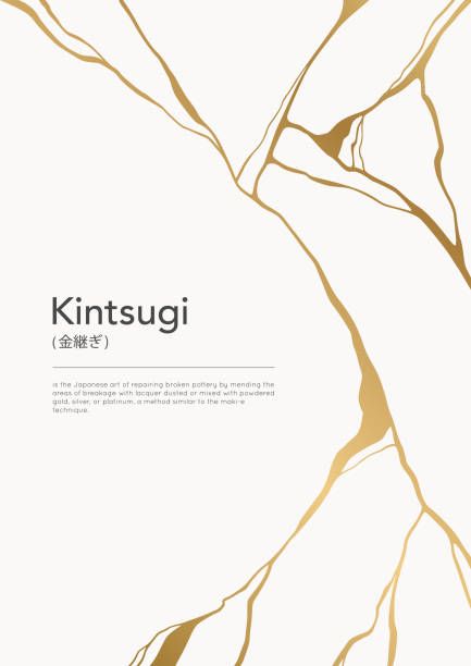 Wabi Sabi Symbol, Japanese Broken Pottery, Kintsugi Tattoo Ideas, Kintsugi Tattoo, Kintsugi Art, Vintage Poster Design, Instagram Frame, Gold Art, Japanese Culture