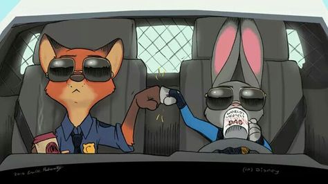 Thug life. Zootopia Fanart, Zootopia Nick And Judy, Zootopia Art, Nick And Judy, Nick Wilde, Disney Zootopia, Images Disney, Artwork Gallery, Dot Net