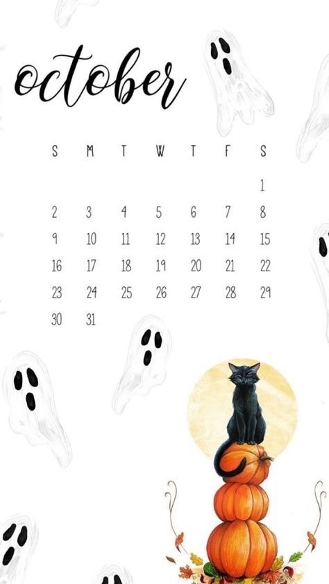 Calligraphy Calendar, Halloween Posters, Funny Laptop Stickers, October Calendar, Birthday Calendar, October Birthday, Birthday Dates, Countdown Calendar, Halloween Poster