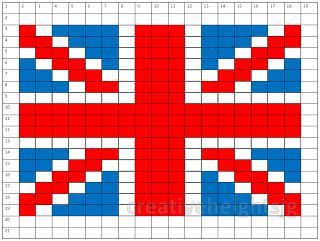 Creative Heights: Olympic inspired Knitted Union Jack Purse Union Jack Crochet, Crochet Union Jack, Wednesday Pixel Art, England Decorations, Mini Pixel Art, Flag Cross Stitch, Flag Beads, Olympic Torch, Tiny Cross Stitch