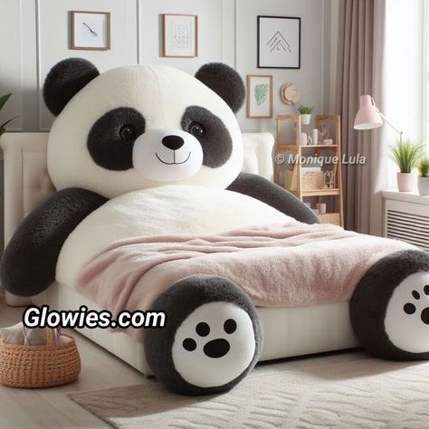 Panda Theme Bedroom, Monique Lula, Panda Items, Diy Crafts Love, Teen Girl Room, Cute Bedroom Ideas, Sofa Cama, Puja Room