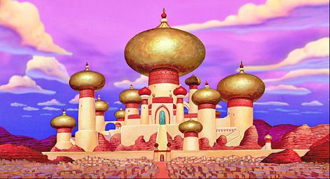 Sultan's Palace Aladin Disney, Sultan Aladdin, Arabian Palace, Aladdin Musical, Sultan Palace, Aladdin 1992, Disney Challenge, Image Film, Aladdin And Jasmine