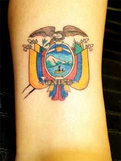 Ecuador Tattoo Ecuadorian Tattoo, Ecuador Tattoo, Wrestling Tattoos, Ecuadorian Flag, Foot Tattoo Quotes, Rosary Bead Tattoo, Mom Heart Tattoo, Brain Storming, Clover Tattoos