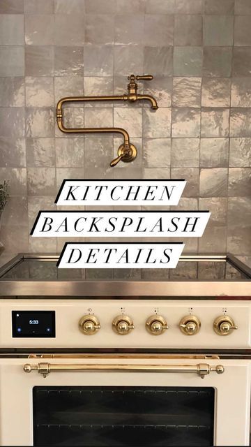 Olivia • LivvyLand on Instagram: "All our backsplash details in one video!😉 Sharing answers to all the FAQs: tile color, grout, spacing, etc. (ps. No filters on these videos so you can really see the tile color variation beauty!✨). We ordered our Zellige tile from @riadtile and it is truly the dreamiest, highly recommend!!😍There was never a doubt about what backsplash I wanted for the kitchen, it was always going to be Zellige and the Natural White color couldn’t be more perfect.✨It’s subtle y No Grout Backsplash Kitchen, Groutless Tile Backsplash, Chloe Tile Kitchen Backsplash, No Grout Backsplash, Zellige Tile Kitchen Backsplash, Groutless Tile, Color Grout, Floating Shelf Kitchen, Wooden Shelves Kitchen