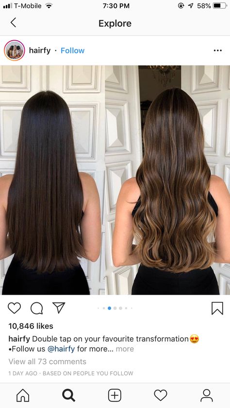 Cool Brown Babylights, Chestnut Brunette Balayage, Honey Brown Hair On Black Hair, Lighten Up Brown Hair, Dark Brown To Light Brown Hair Before And After, Babylites Brunette, California Brunette Hair Balayage, Partial Balayage Light Brown Hair, Brown Hair With Lots Of Highlights