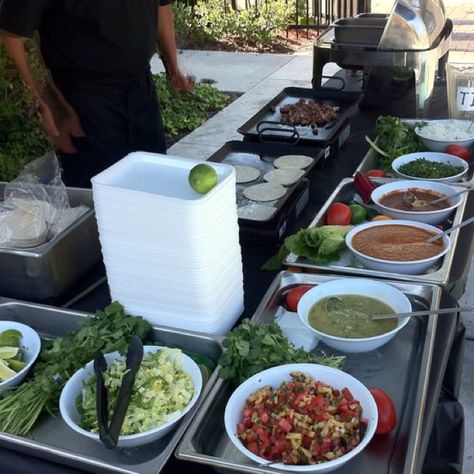 Possible Taco Man for midnight snack at Wedding Wedding Food Truck Receptions, Food Truck Reception, Wedding Food Truck, Taco Station, Taco Bar Wedding, Taco Cart, Taco Catering, Taco Man, Food Truck Wedding