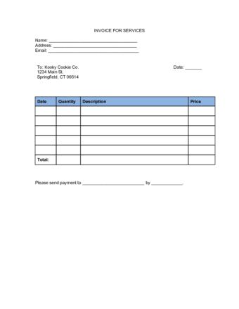 How to Write an Invoice for Payment for Services Rendered Blue Cross Blue Shield, Business Letter, Independent Contractor, Small Company, Investment Advisor, Credit Card Numbers, Company Names, Show Me, To Learn