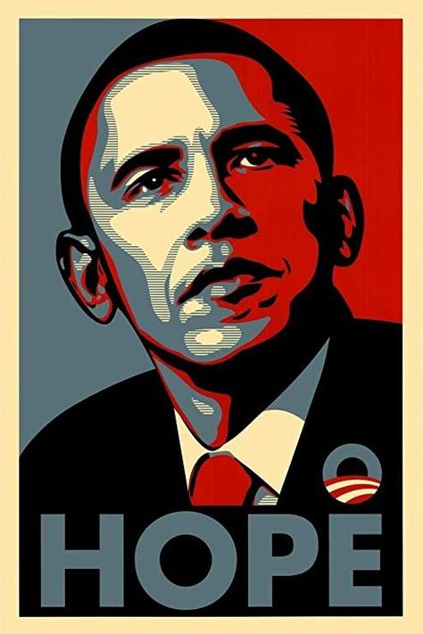 Shepard Fairey, Barack Obama, Art Poster, Poster Print, Red, Blue, Art