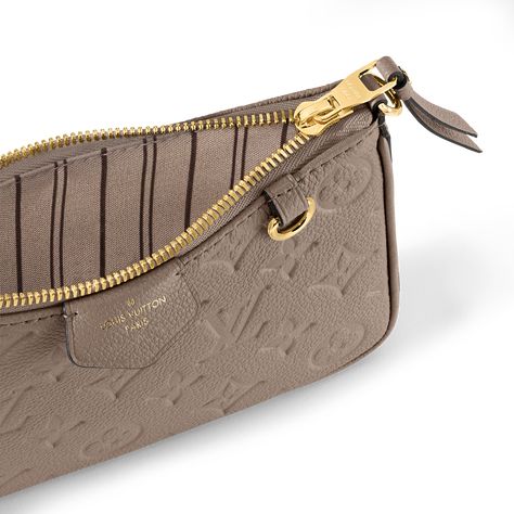 LOUIS VUITTON® - Easy Pouch On Strap - Turtledove Louis Vuitton Easy Pouch On Strap, Louis Vuitton Official Website, Monogram Pattern, Strap Bag, Louis Vuitton Official, Monogrammed Leather, Designer Bag, Louis Vuitton Bags, Small Leather Goods