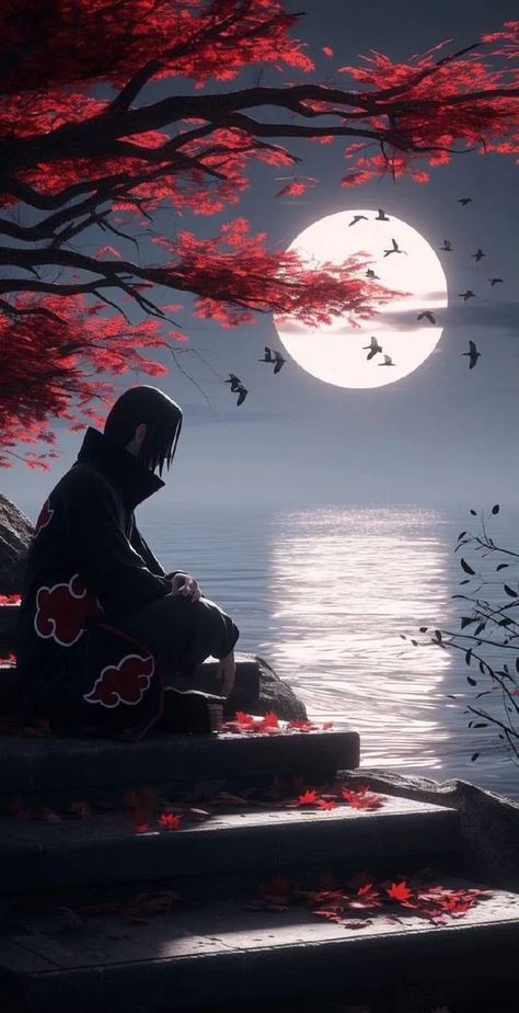 Japanese Art Samurai, Samurai Wallpaper, Itachi Uchiha Art, Recent Anime, Naruto Uzumaki Art, Cool Anime Backgrounds, Naruto Pictures, Cool Wallpapers Art, Naruto Wallpaper