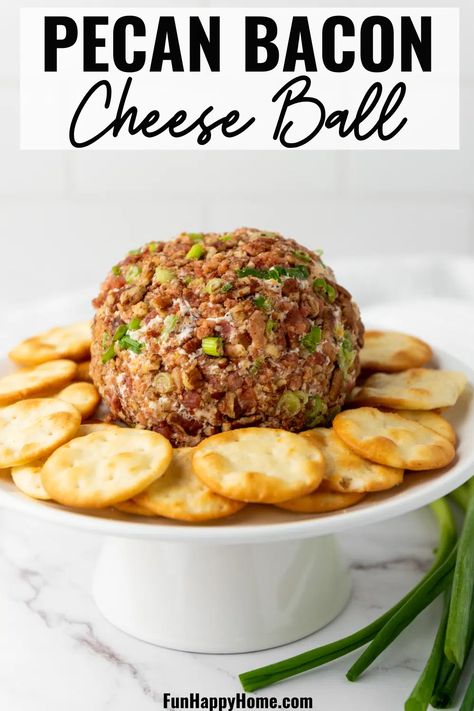 Pecan Bacon, Bacon Cheeseball Recipes, Bacon Cheeseball, Bacon Cheese Ball, Pecan Cheese Ball, Cheese Ball Dip, Cheese Ball Recipe, Cheese Cheddar, Holiday Appetizer