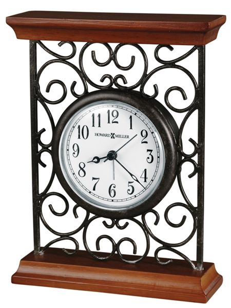 Howard Miller Mildred Quartz Alarm Clock $26.25 Jam Alarm, Carriage Clocks, Howard Miller, Shelf Clock, Mantel Clocks, Tabletop Clocks, Grandfather Clock, Blue Elephants, Desk Clock