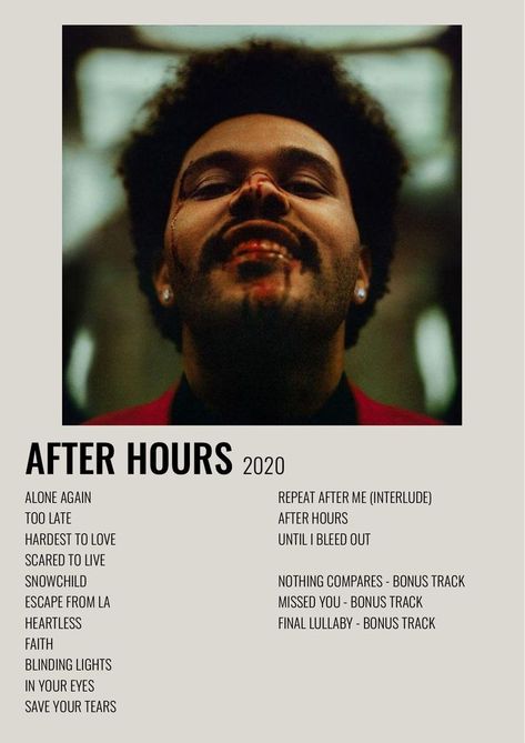 cover album minimalist The Weeknd Poster After Hours, The Weeknd High Quality, After Hours Weekend, After Hours Poster, Weekend Songs, After Hours The Weeknd, Song Albums, The Weekend After Hours, Weeknd Background