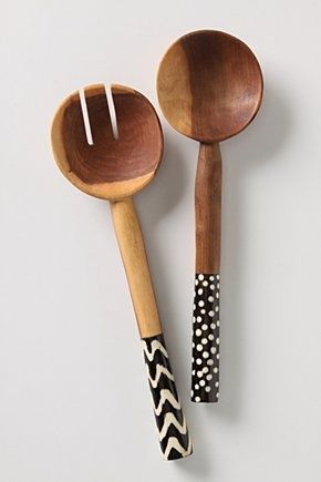 + Anthro Diy, Diy Kitchen Utensils, Wooden Utensils, Interiors Design, Serving Spoons, Wooden Spoons, Olive Wood, Diy Kitchen, Kitchen Utensils