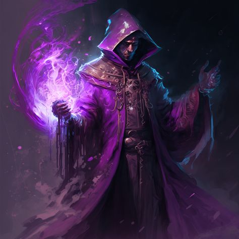 Fantasy wizard Male Mage Character Art, Magick Protection, Dnd Wizard, The Mage, Evil Wizard, Dark Wizard, Fantasy Wizard, Dungeons And Dragons Art, Purple Fire