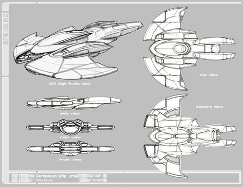 3/4 and schematics  ★ || CHARACTER DESIGN REFERENCES™ (https://www.facebook.com/CharacterDesignReferences & https://www.pinterest.com/characterdesigh) • Love Character Design? Join the #CDChallenge (link→ https://www.facebook.com/groups/CharacterDesignChallenge) Share your unique vision of a theme, promote your art in a community of over 50.000 artists! || ★ Alien Ship, Star Trek Online, Space Ships Concept, Starfleet Ships, Star Wars Design, Sci Fi Spaceships, Space Ship Concept Art, Starship Concept, Starship Design