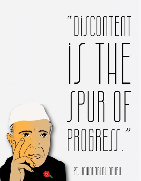 “Discontent is the spur of progress.” By दिpti #दिpti Progress Quotes, Jawaharlal Nehru, Famous People, Quotes, Quick Saves