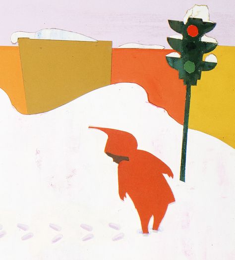 The Snowy Day Illustration - Ezra Jack Keats The Snowy Day Book, The Snowy Day, Umbrella Drawing, Ezra Jack Keats, Childhood Art, American Cartoons, Theatre Shows, Cartoon Books, Winter Illustration