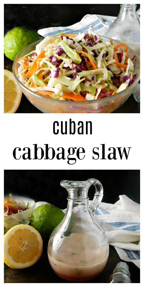 Cuban Sandwich Sides, Latino Salad, Cuban Salad Dressing, Cuban Coleslaw Recipe, Cuban Salad Recipes, Cuban Sandwich Side Dish, Cuban Slaw, Cuban Side Dishes, Cuban Salad