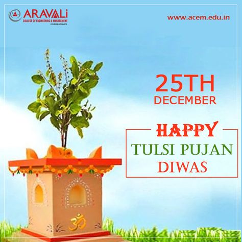 Wish you all a very Happy Tulsi Pujan Diwas. #TulsiPujanDiwas #ACEM #AcemIndia #AravaliCollege https://acem.edu.in Tulasi Pujan Diwas, Tulsi Diwas Images, Happy Tulsi Pujan Diwas, Tulsi Puja Wishes, Tulsi Diwas Wishes, Tulsi Diwas, Happy Tulsi Pooja Wishes, Mobil Photography, Vivah Images