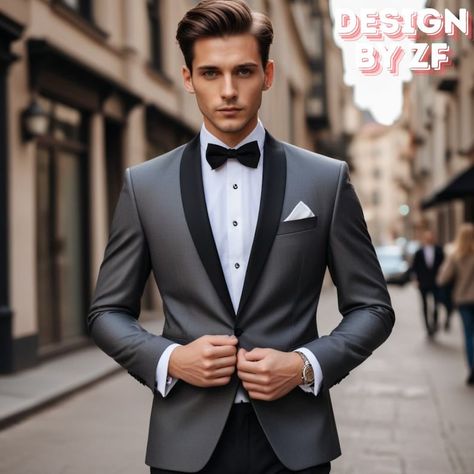 Groom Tuxedo Wedding Grey, Charcoal Groom Suit, Men’s Wedding Tuxedo, Charcoal Grey Suit Men, Charcoal Tuxedo, Elegant Suits Men, Grey Tuxedo Wedding, Tuxedo For Men Wedding, Reception Suits