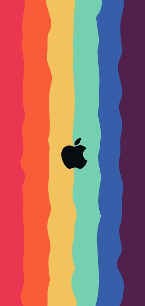 Phone Covers Wallpaper, Rainbow Iphone Wallpaper Aesthetic, Black Rainbow Wallpaper Aesthetic, Mobile Cover Wallpaper, Gay Wallpapers For Iphone, Rainbow Iphone Wallpaper, Rainbow Apple Logo, Rainbow Wallpaper Backgrounds, Iphone Wallpaper Bright