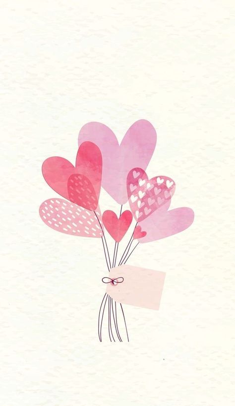 Valentines Day Drawing Ideas, Love Drawing Ideas, Wallpapers Valentines Day, Drawing Valentines, Postcards Inspiration, Valentines Day Drawing, Valentines Watercolor, Hearts Wallpaper, Ideas Craft