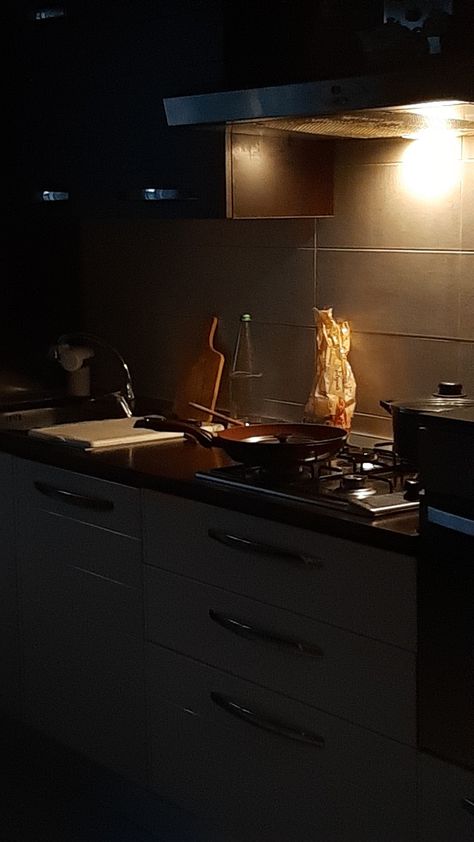 Night Kitchen Aesthetic, Late Night Kitchen Aesthetic, Cooking At Night Aesthetic, Cooking Playlist Cover, Kitchen Night Aesthetic, Kitchen At Night Aesthetic, Night Cooking Aesthetic, Cooking At Night, Skz Shifting