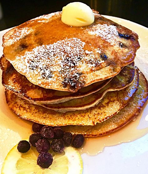 Lemon Blueberry Millet Pancakes Millet Flour Pancakes, Millet Pancakes, Liver Healthy Foods, Zucchini Pancakes, No Flour Pancakes, Sweet Potato Waffles, Millet Flour, Lectin Free, Millet Recipes