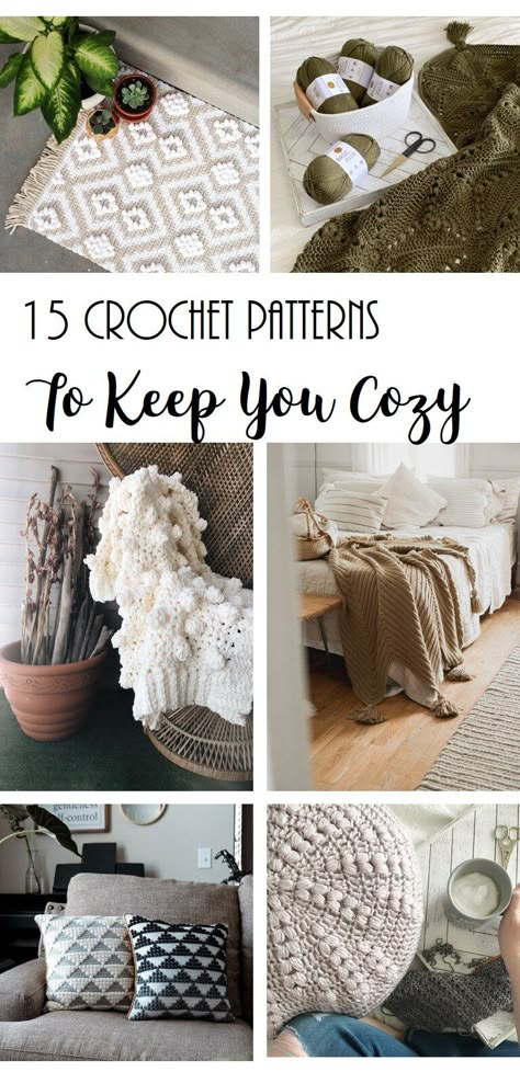 Home Decor With Crochet, Pottery Barn Crochet, Crochet Home Decorating, Diy Crochet Home Decor, Easy Crochet Home Decor, Crochet For The Home Free Patterns, Home Decor Crochet Patterns, Scandinavian Crochet Patterns, Crochet Patterns Home Decor