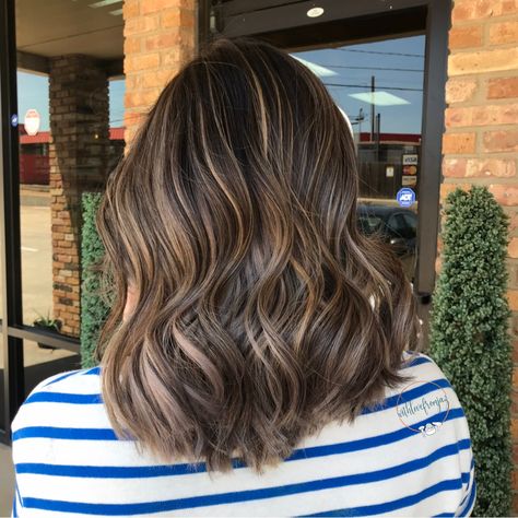 Micro Highlights, Babylights Brunette, Babylights Highlights, Baby Highlights, Brunette Bob, Light Hair Color, Hair Appointment, Soft Hair, Dark Hair