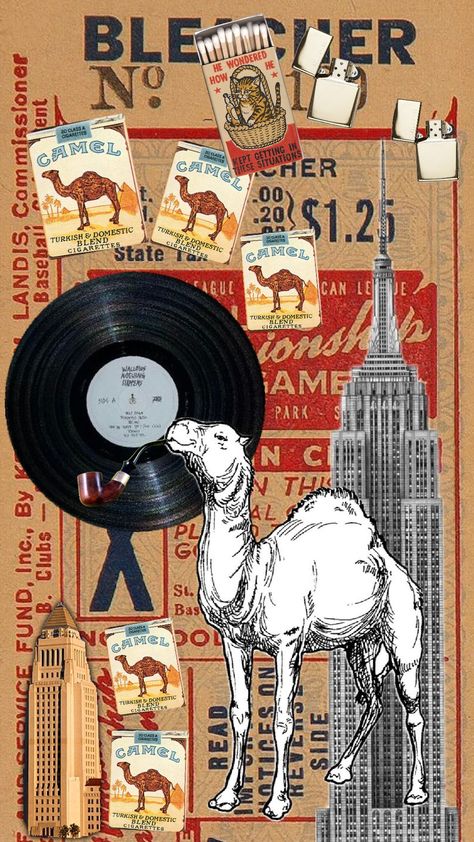 #camel #cigarettes #cityhall #empirestate #losangeles #newyork #zippo #tobbacopipe Camel Ciggerate, Vintage Poster Design, Vintage Poster, City Hall, Empire State, Vintage Posters, Poster Design, Camel, Wall