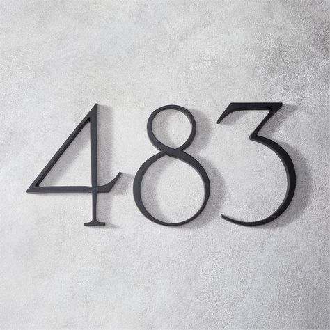 Modern Black House, Modern Serif Fonts, Modern House Number, Modern Serif, Type Foundry, House Number, Number 3, Home Reno, House Numbers