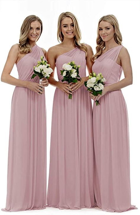 Colour Wedding Gown A Line, Lilac Bridesmaid, Trendy Party Dresses, Bridesmaid Dresses Under 100, Lilac Bridesmaid Dresses, One Shoulder Bridesmaid Dresses, One Shoulder Bridesmaid, 파티 드레스, Bridal Dresses Lace