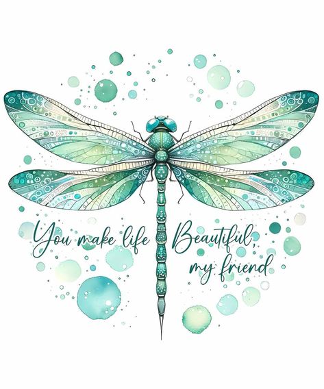 Dragonfly Quotes, Dragonfly Artwork, Dragonfly Images, Dragonfly Tattoo Design, Watercolor Dragonfly, Dragon Flies, Dragonfly Art, Dragonfly Tattoo, Tableau Art