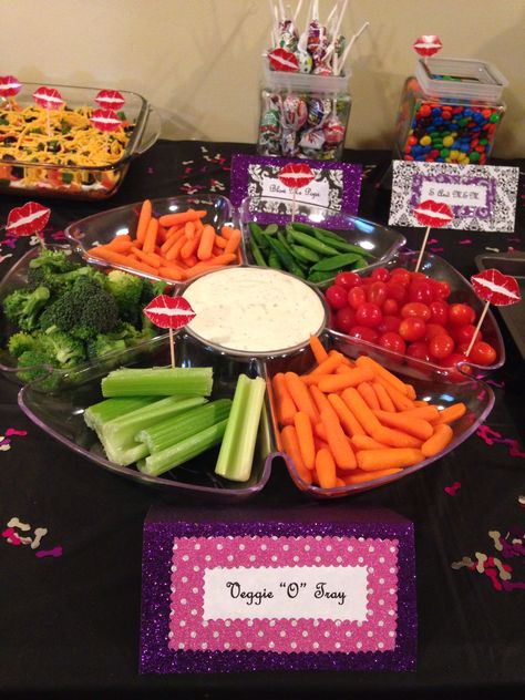 Vegetable tray for my Pure Romance party! Snacks For Pure Romance Party, Pure Romance Party Ideas Food, Pure Romance Party Food Appetizers, Pure Romance Party Themes, Romance Party Ideas, Party Ideas Food Appetizers, Pure Romance Party Ideas, Adult Toy Party Ideas, Pure Romance Party Food