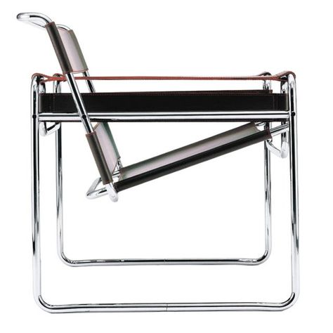 Marcel Breuer Wassily Chair, Cowhide Upholstery, Steel Furniture Design, Wassily Chair, Iconic Furniture, Marcel Breuer, Deco Originale, Bauhaus Design, Steel Chair