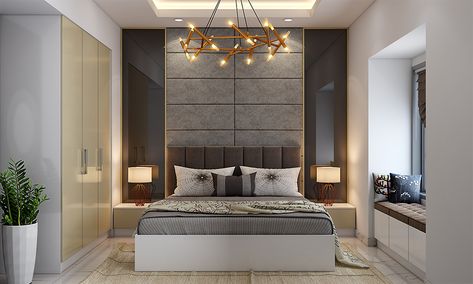 Minimalistic decor for 10x12 or 12x15 bedroom interiors is the best way to free up space 12x12 Bedroom Layout Design, Modern Luxury Bedroom Design, Bedroom Layout Design, Hotel Style Bedroom, Bedroom Layout, Modern Luxury Bedroom, Luxury Bedroom Design, Modern Home Interior Design, Vinyl Decor