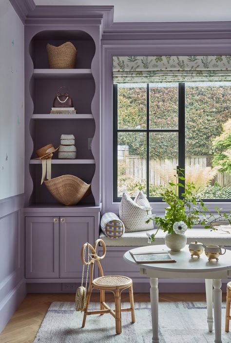 Washington — Lauren Nelson Purple Rooms, Girl’s Room, Big Girl Rooms, Kids Room Design, House Inspo, Girls Room, Built Ins, House Inspiration, My Dream Home