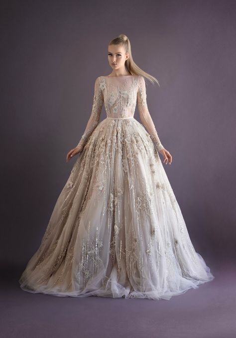 Baju Kahwin, Paolo Sebastian, Long Sleeve Ball Gowns, 2016 Trends, A Wedding Dress, Tulle Gown, Romantic Weddings, Marchesa, Gorgeous Gowns