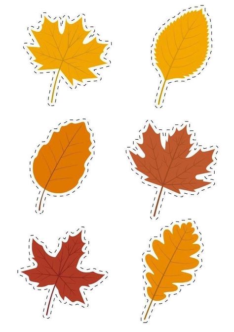 Printable Fall Leaves, Flower Craft Paper, Diy Flower Art, Fall Leaf Template, Free Paper Flower Templates, Paper Flower Templates, Printable Leaves, Aspen Leaves, Arte Aesthetic