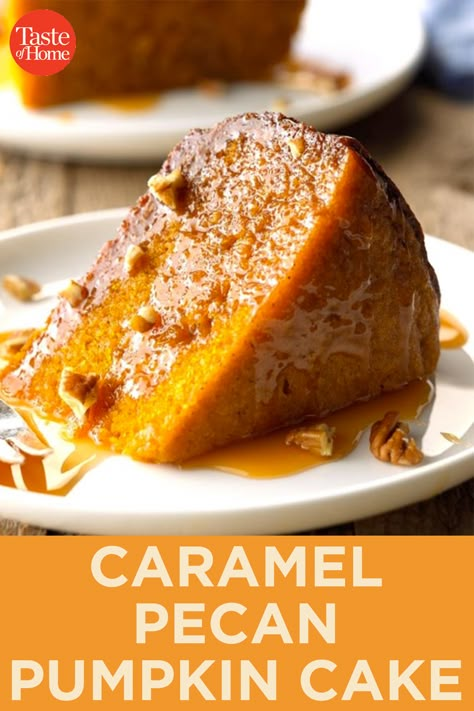 Pecan Pumpkin Cake, Crockpot Desserts, Canned Pumpkin Recipes, Pecan Pumpkin, Caramel Pumpkin, Pumpkin Recipes Healthy, Savory Pumpkin Recipes, Pumpkin Recipes Easy, Slow Cooker Pumpkin