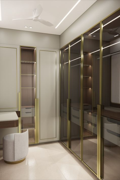 L Shaped Walkin Closet, Walk In Closet Mirror Door, L Shape Walk In Closet Design, L Shaped Walk In Closet Design, L Shape Walk In Wardrobe, Modern Walk In Wardrobe Design, L Shaped Dressing Room, L Shape Cupboard Design, L Shape Closet Ideas Walk In