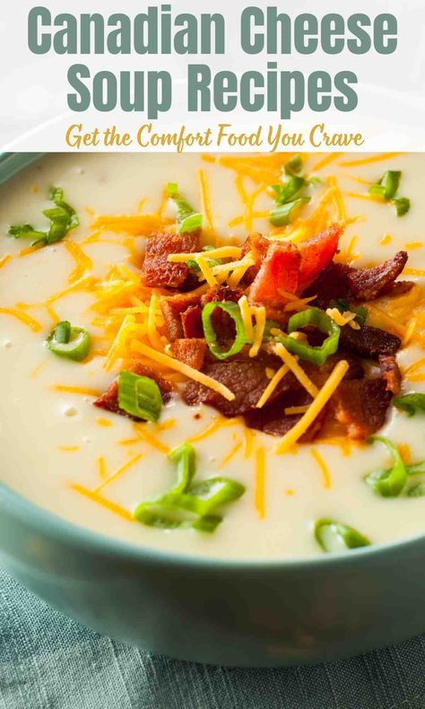 Satisfy your comfort food craving with these easy Canadian cheese soup recipes. These delicious soups will have you coming back for more. Get the recipe now and enjoy the creamy cheesy goodness of Canadian cheese soup! Canadian Cheddar Cheese And Bacon Soup, Canadian Cheese Soup Recipes, Canadian Cheese Soup, Canadian Soup, Wisconsin Cheese Soup, Grilled Cheese Croutons, Beer Cheese Soups, Cheese Soup Recipes, Delicious Soups