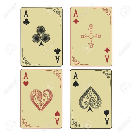 Outline Shapes, Card Suits, Rose Sketch, Cards Poker, Poker Card, Playing Cards Design, Ace Of Hearts, Card Tattoo, Gambling Gift