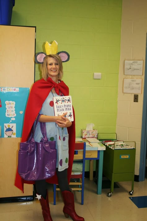 Patterson Library Posts Storybook Character Costumes For Teacher Group, Book Characters Dress Up For Teachers Elementary Schools, Lillys Purple Plastic Purse Costume, Character Book Costumes For Teachers, Children's Book Characters Costumes, Literary Character Costumes For Teachers, Childrens Books Costumes For Teachers, Childrens Book Character Costumes, Character Day Ideas